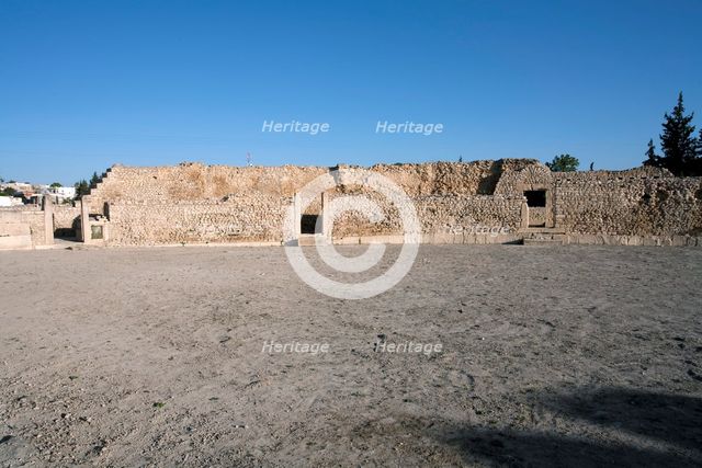 The amphitheatre at Mactaris, Tunisia. Creator: Samuel Magal.