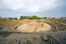 The amphitheatre at Merida, Spain, 2007. Creator: Samuel Magal