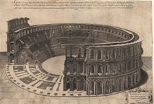 The Amphitheatre in Verona (series Speculum Magnificentiae Romanae) , 1560
