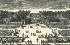 The amphitheatre of the Villa Pamphili, 1670, (1903). Creator: Unknown
