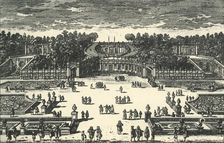 The amphitheatre of the Villa Pamphili, 1670, (1903). Creator: Unknown