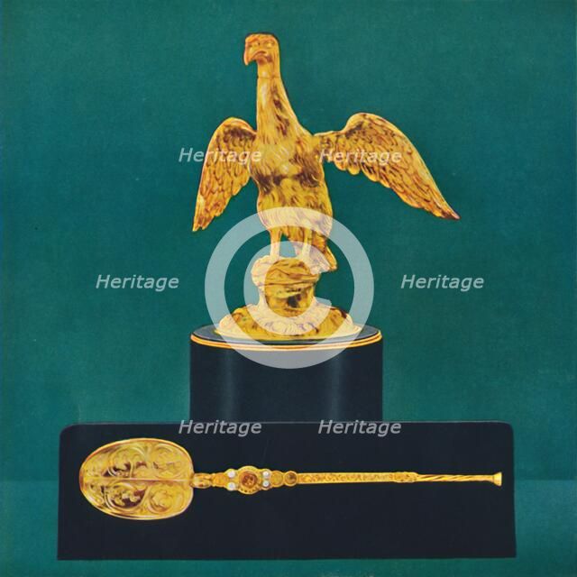 'The Ampulla (or Golden Eagle) and the Spoon', 1937. Creator: Unknown.