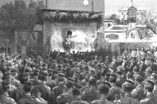 'The Amusements of the Guards at Bermuda; Performance at an Open Air "Café Chantant" in aid of the Creator: Unknown