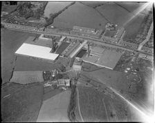 The Anchor and Moss Bridge Mills, Moss Bridge, Lancashire, c1930s. Creator: Arthur William Hobart