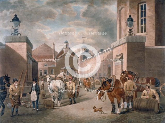 The Anchor Brewery, Mile End Road, Stepney, London, c1820. Artist: Anon