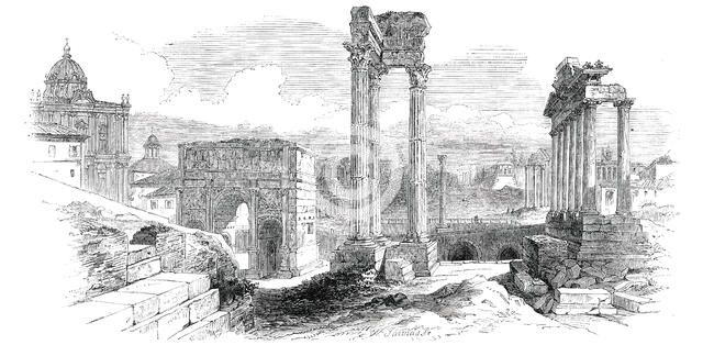 The Ancient Forum - Rome, 1850. Creator: Unknown.
