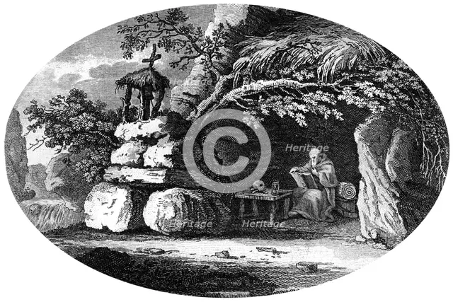 'The Ancient Hermits', c19th century. Artist: Unknown