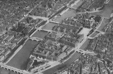 The Ancient Island Heart of Paris With Its Nine Bridges Seen From The Air c1935