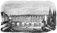 The ancient Pont aux Changers, Paris, France, c16th century (1849)