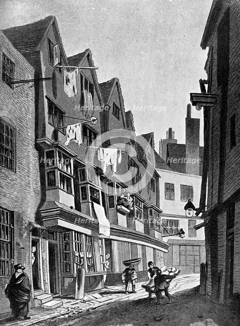 The ancient precincts of the Palace of Westminster, London, 1807 (c1905). Artist: Unknown