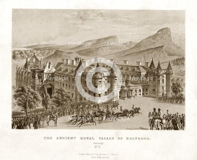 'The Ancient Royal Palace of Holyrood. Edinburgh', mid 19th century. Artist: Unknown.