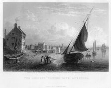 The Ancient Wishing-Gate Liverpool, 1833.Artist: SF Serres