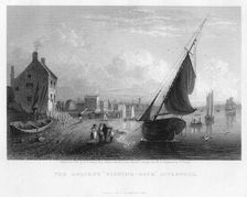 The Ancient Wishing-Gate Liverpool, 1833.Artist: SF Serres