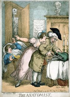 The Anatomist 1811. Artist: Thomas Rowlandson