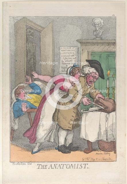 The Anatomist, March 12, 1811., March 12, 1811. Creator: Thomas Rowlandson.