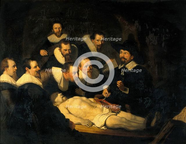 The anatomy of Dr Nicolaes Tulp. Creator: Rembrandt Harmenszoon van Rijn, 1606-1669 (After).