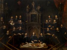 The Anatomy Lesson of Doctor Joannes van Buyten in the Surgeon's Room in Antwerp, 1660. Creator: Frans Denys