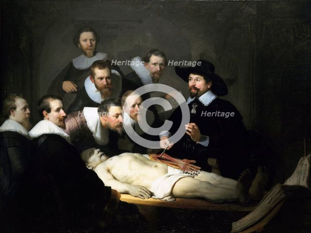 'The Anatomy Lesson of Dr Nicolaes Tulp', 1632.  Artist: Rembrandt Harmensz van Rijn    