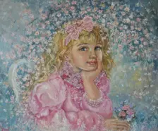 The angel of cherry blossoms. Artist: Sugai, Yumi