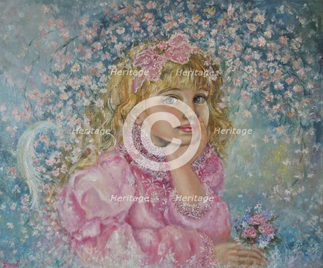 The angel of cherry blossoms. Artist: Sugai, Yumi  