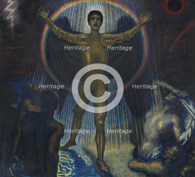 The angel of judgment, c1922. Creator: Stuck; Franz; Ritter von (1863-1928).
