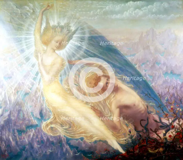 'The Angel of Splendours', 1894. Creator: Jean Delville.