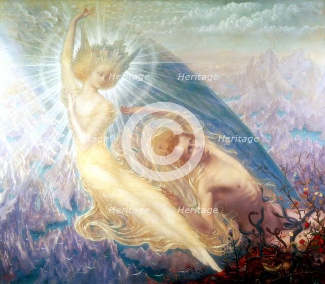 'The Angel of Splendours', 1894. Creator: Jean Delville.