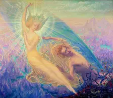 The Angel of Splendor, 1894. Creator: Delville, Jean (1867-1953)