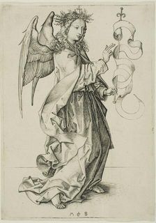 The Angel of the Annunciation, 1470/75. Creator: Martin Schongauer