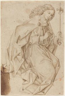 The Angel of the Annunciation, 1480s. Creator: Unknown