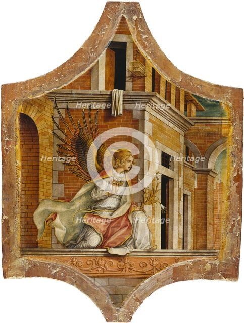 The Angel of the Annunciation, 1482. Creator: Carlo Crivelli.