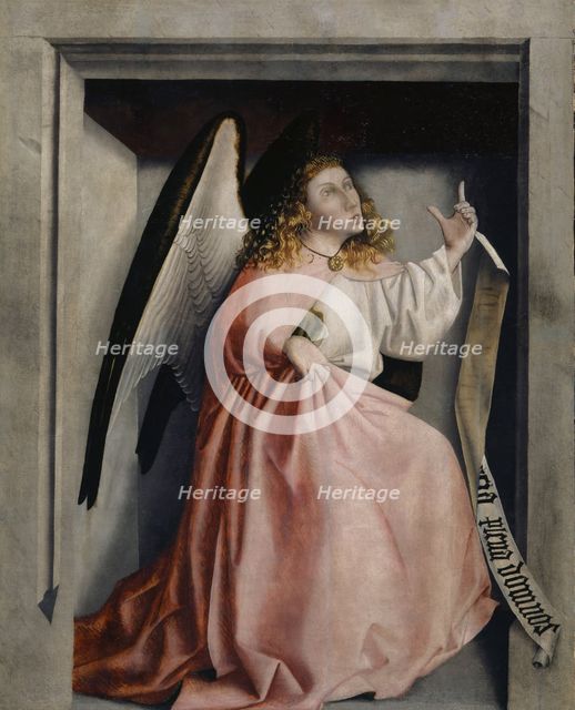 The Angel of the Annunciation, 1435. Creator: Konrad Witz.