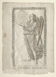 The Angel of the Eighth Sphere (from the Tarocchi, series A..., before 1467. Creator: Master of the E-Series Tarocchi (Italian, 15th century)