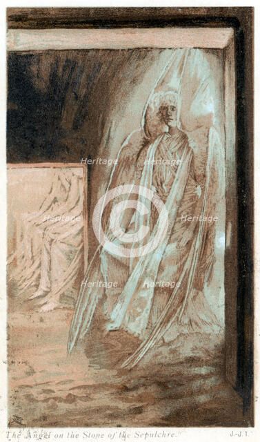The Angel of the Lord on the stone of the sepulchre, 1897. Artist: James Tissot