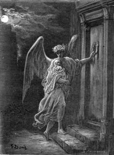 The Angel and the Orphan 1872. Creator: Gustave Doré