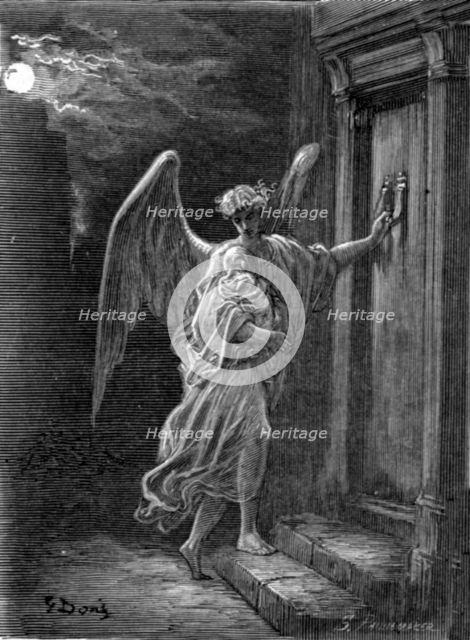'The Angel and the Orphan', 1872.  Creator: Gustave Doré.
