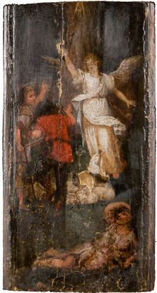 The Angel Appearing To The Shepherds, 1500-1600. Creator: Unknown