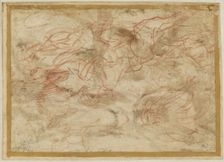 The Angel Appearing to Hagar in the Desert, c. 1660. Creator: Pier Francesco Mola