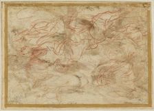 The Angel Appearing to Hagar in the Desert, c. 1660. Creator: Pier Francesco Mola