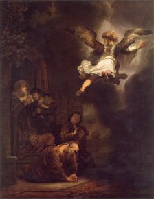 The Angel Departing from the Family of Tobias 1637, (1967). Creator: Rembrandt Harmensz van Rijn