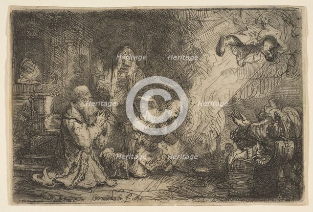 The Angel Departing from the Family of Tobias, 1641. Creator: Unknown.