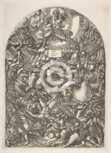 The Angel in the Sun calling the Birds of Prey, from the Apocalypse.n.d. Creator: Jean Duvet.