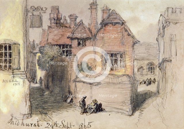 'The Angel Inn, Midhurst', 1865. Artist: Sir John Gilbert