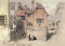 The Angel Inn, Midhurst 1865. Artist: Sir John Gilbert