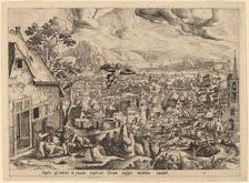 The Angel Leaves Tobias and His Family. Creator: Gerard de Jode