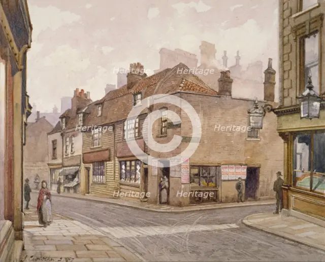 The Angel public house, Bermondsey, London, 1887. Artist: John Crowther