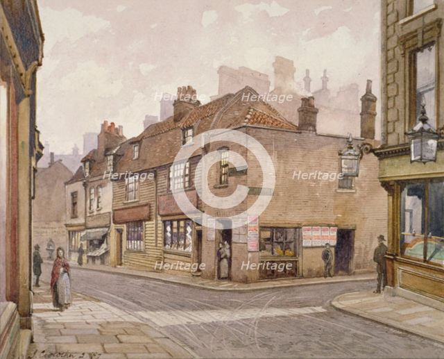 The Angel public house, Bermondsey, London, 1887. Artist: John Crowther