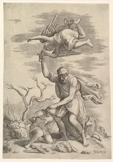 The Angel Staying the Arm of Abraham. Creator: Battista Franco Veneziano