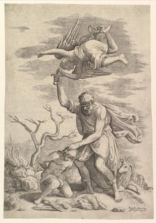 The Angel Staying the Arm of Abraham. Creator: Battista Franco Veneziano