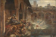 The angel touches the water in Bethesda dam (Joh.5, 2-4), 1888. Creator: Joakim Skovgaard